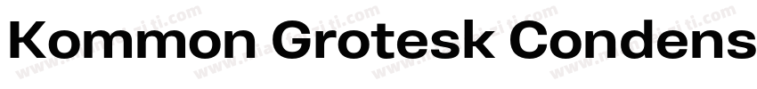 Kommon Grotesk Condensed SemiBold字体转换
